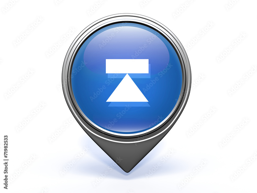 eject pointer icon on white background eject pointer icon on white background