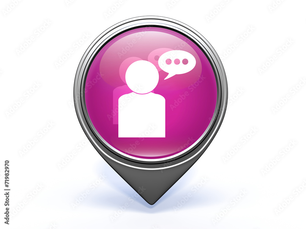 forum pointer icon on white background forum pointer icon on white background