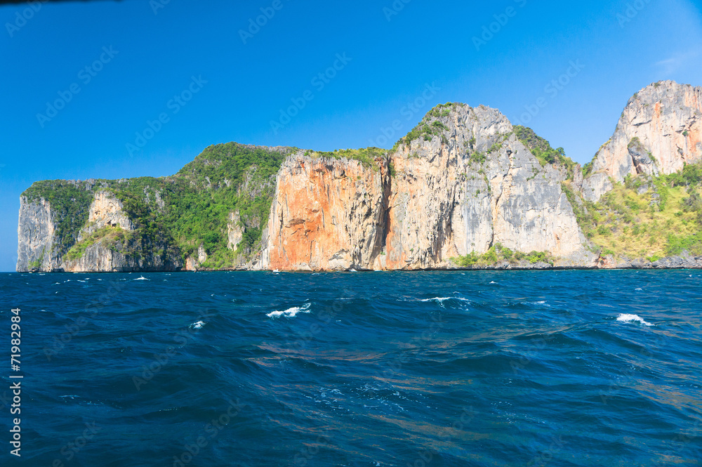Idyllic Island Blue Seascape