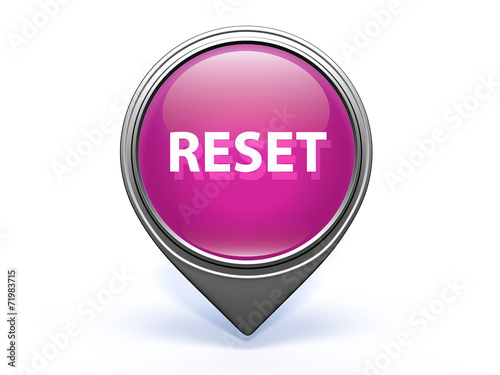Obraz na płótnie reset pointer icon on white background