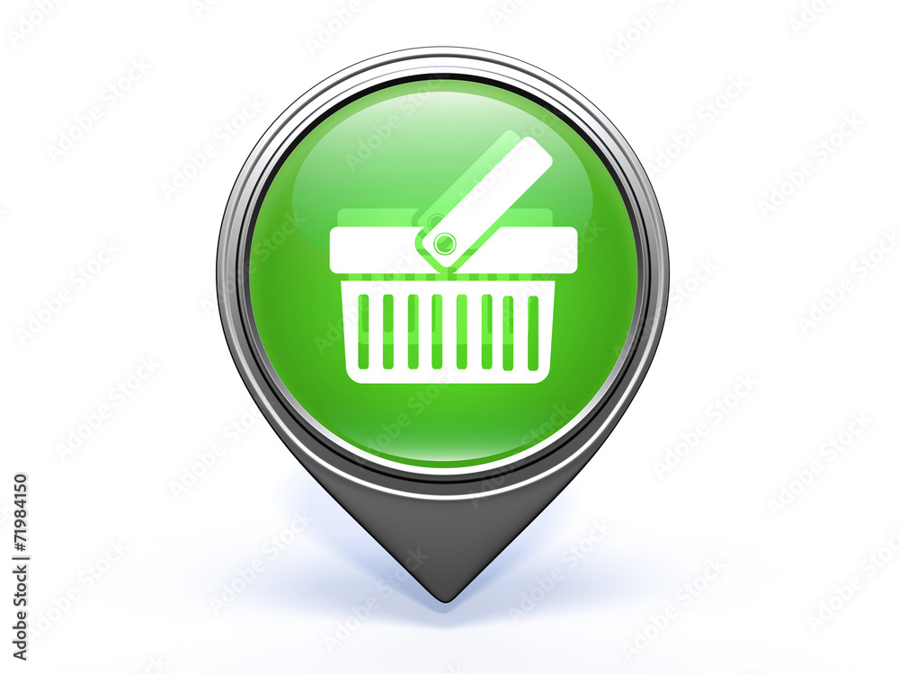shopping cart pointer icon on white background shopping cart pointer icon on white background