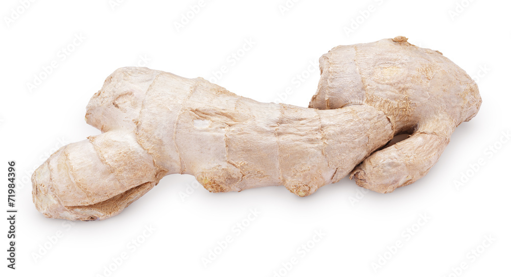 Ginger isolated on white