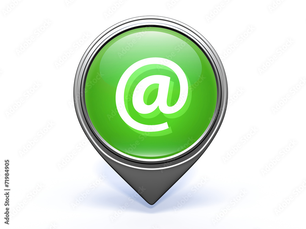 Email pointer icon on white background Email pointer icon on white background