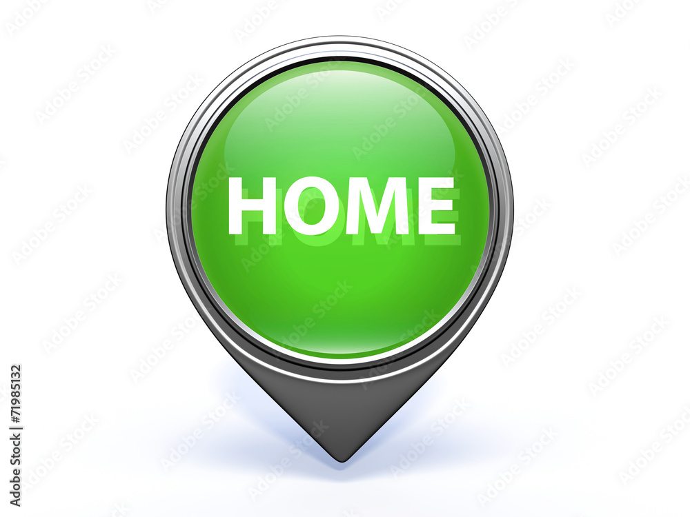 home pointer icon on white background home pointer icon on white background