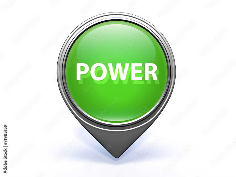 power pointer icon on white background power pointer icon on white background