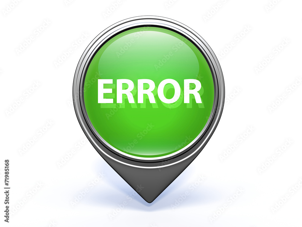 error pointer icon on white background error pointer icon on white background