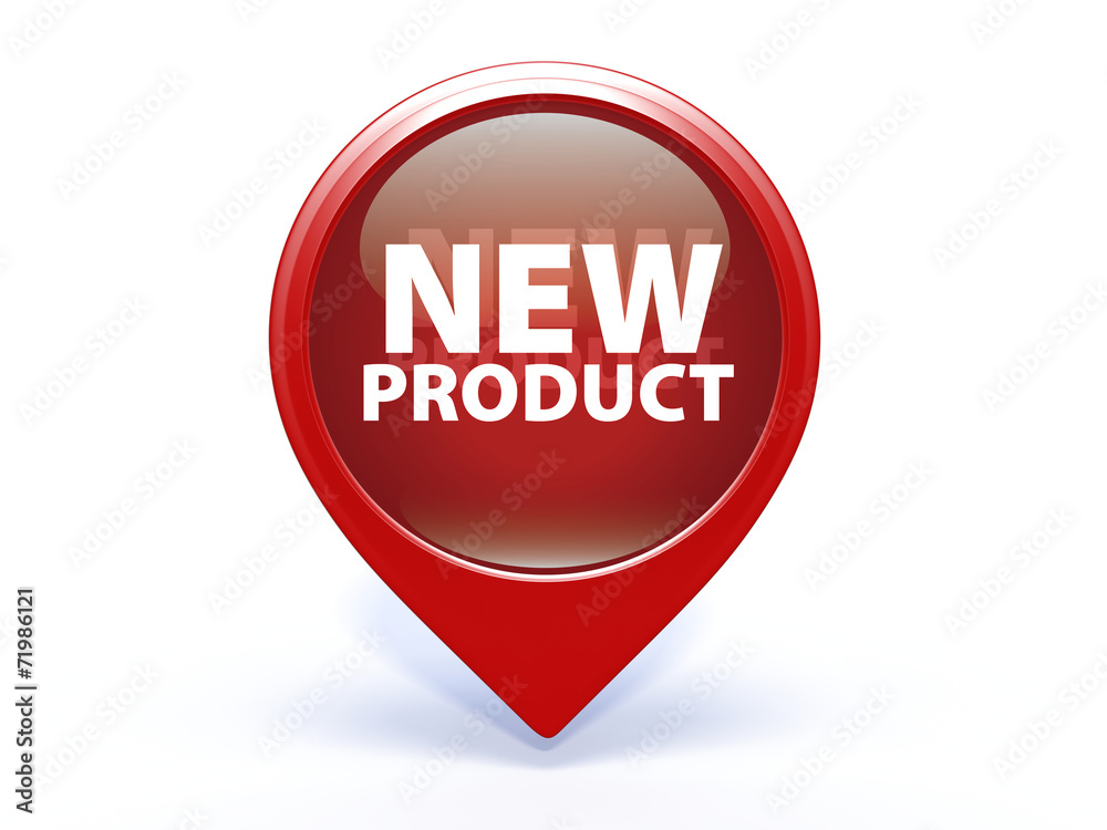 new product pointer icon on white background new product pointer icon on white background