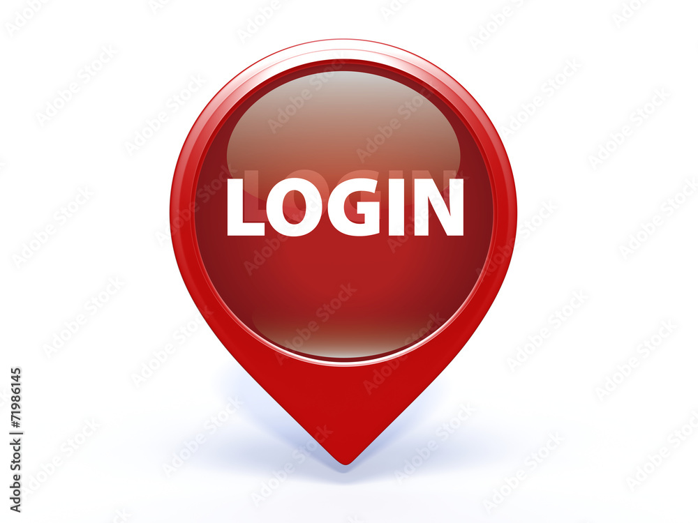 login pointer icon on white background login pointer icon on white background