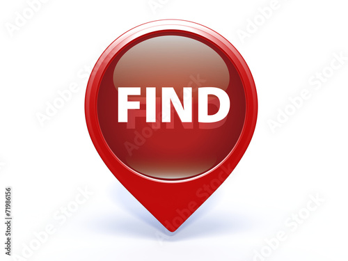 Free Download find pointer icon on white background - GFXLoad