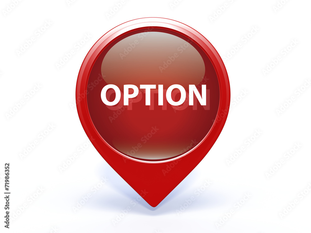 option pointer icon on white background option pointer icon on white background