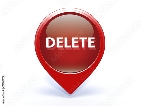Free Download delete pointer icon on white background - GFXLoad