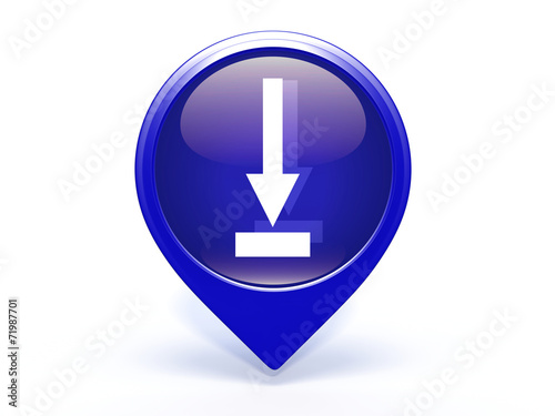 Free Download download pointer icon on white background - GFXLoad