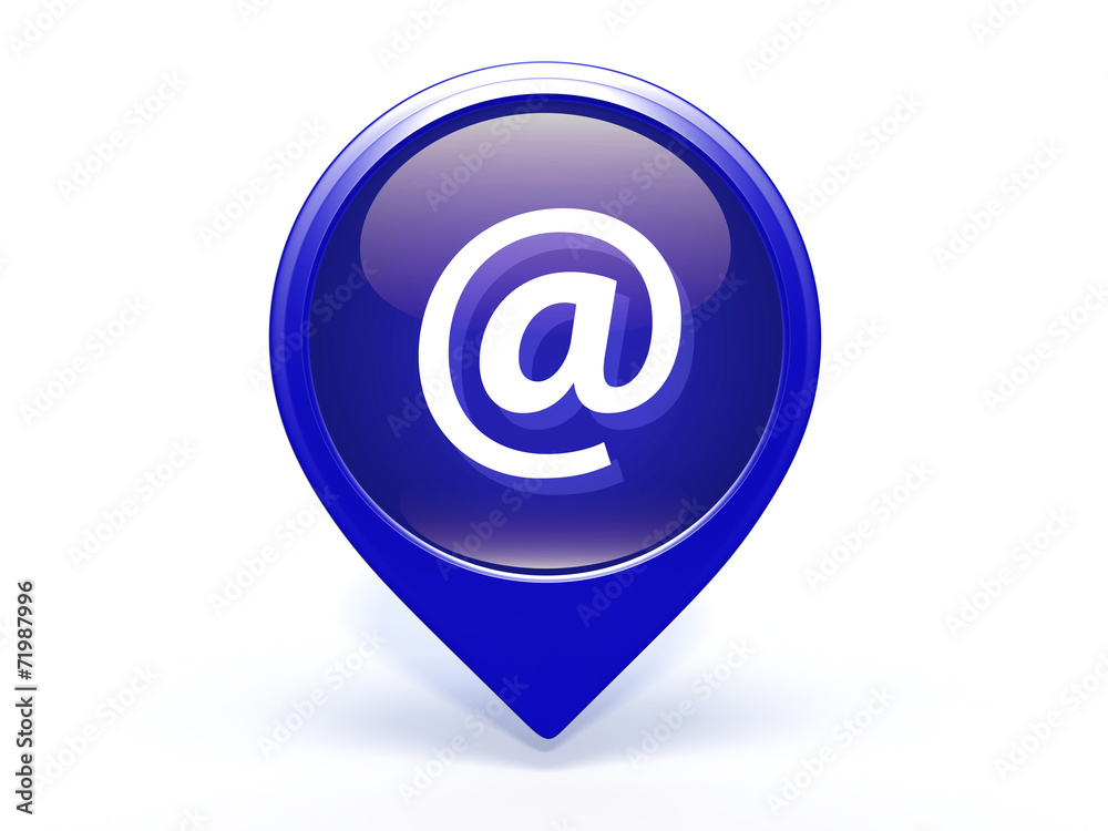 Email pointer icon on white background Email pointer icon on white background