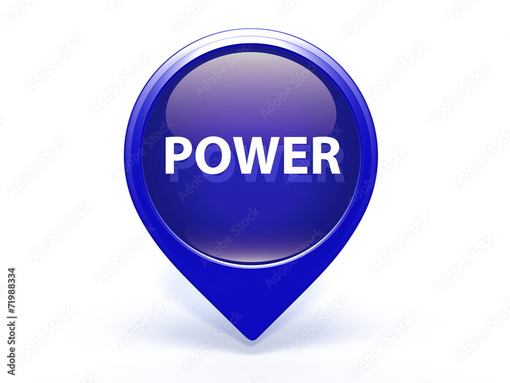 power pointer icon on white background