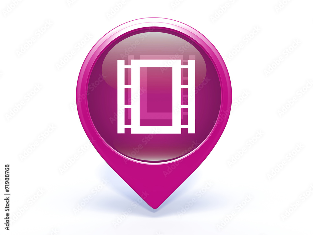 Fototapeta premium film pointer icon on white background