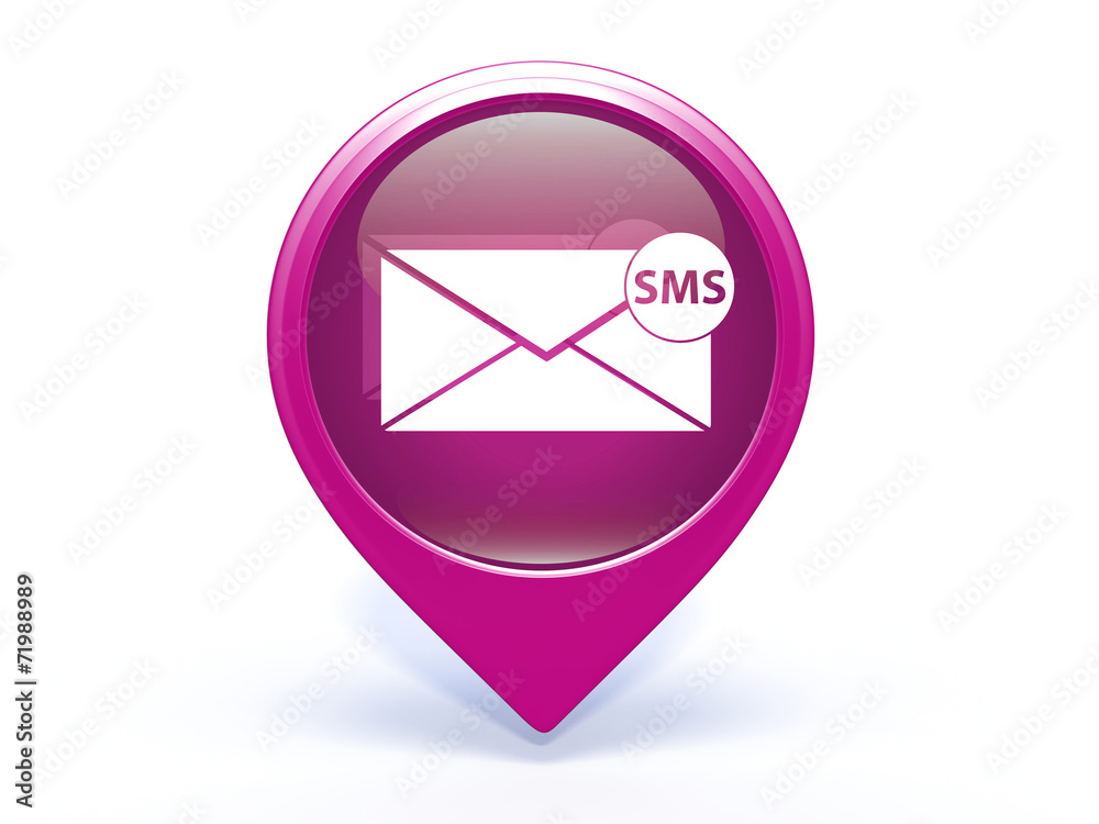 sms pointer icon on white background sms pointer icon on white background