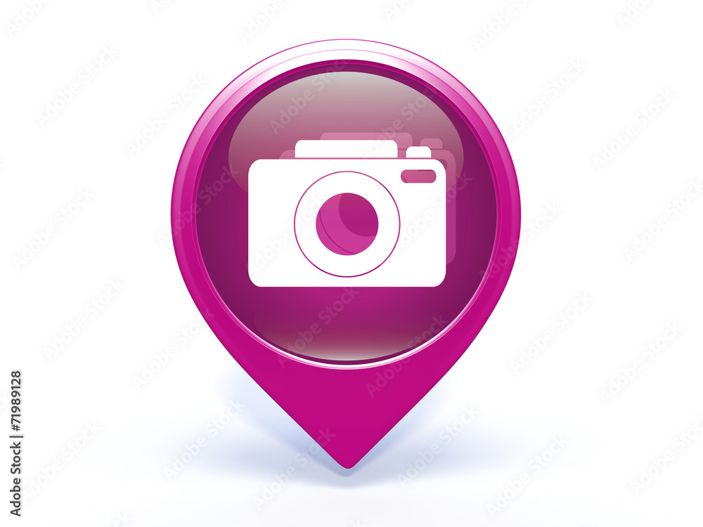 photo pointer icon on white background photo pointer icon on white background