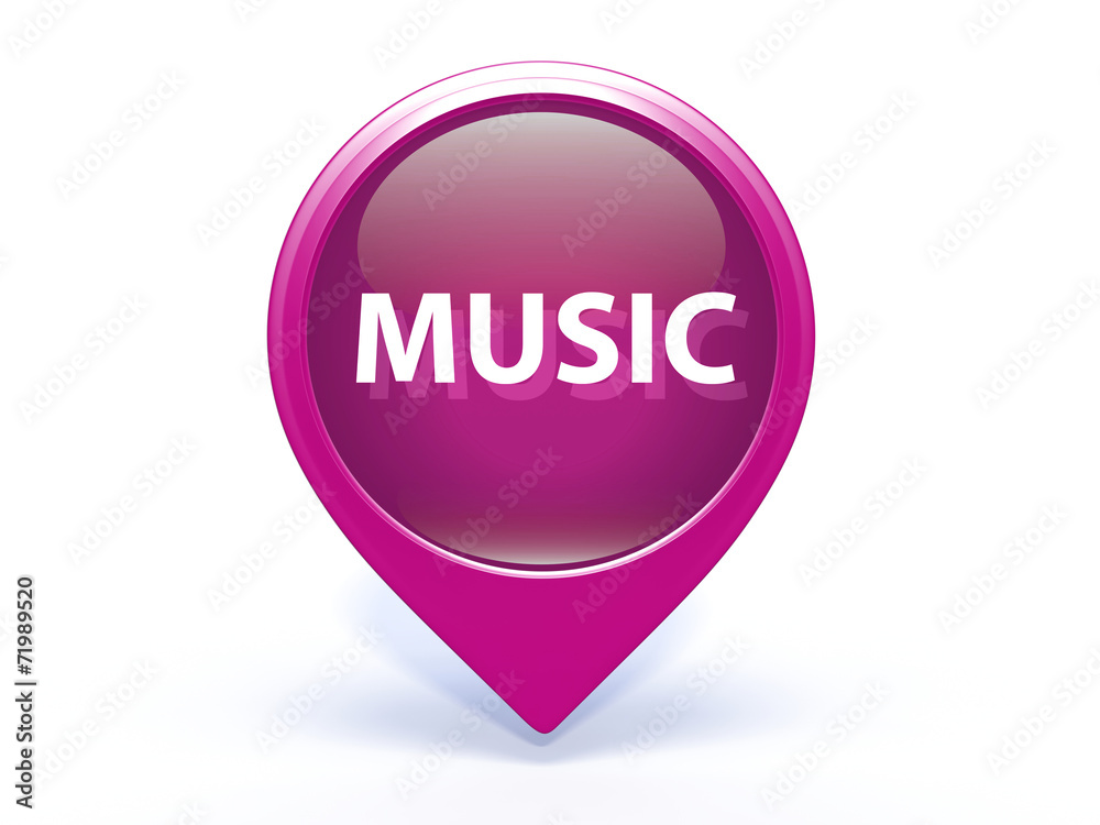 music pointer icon on white background music pointer icon on white background