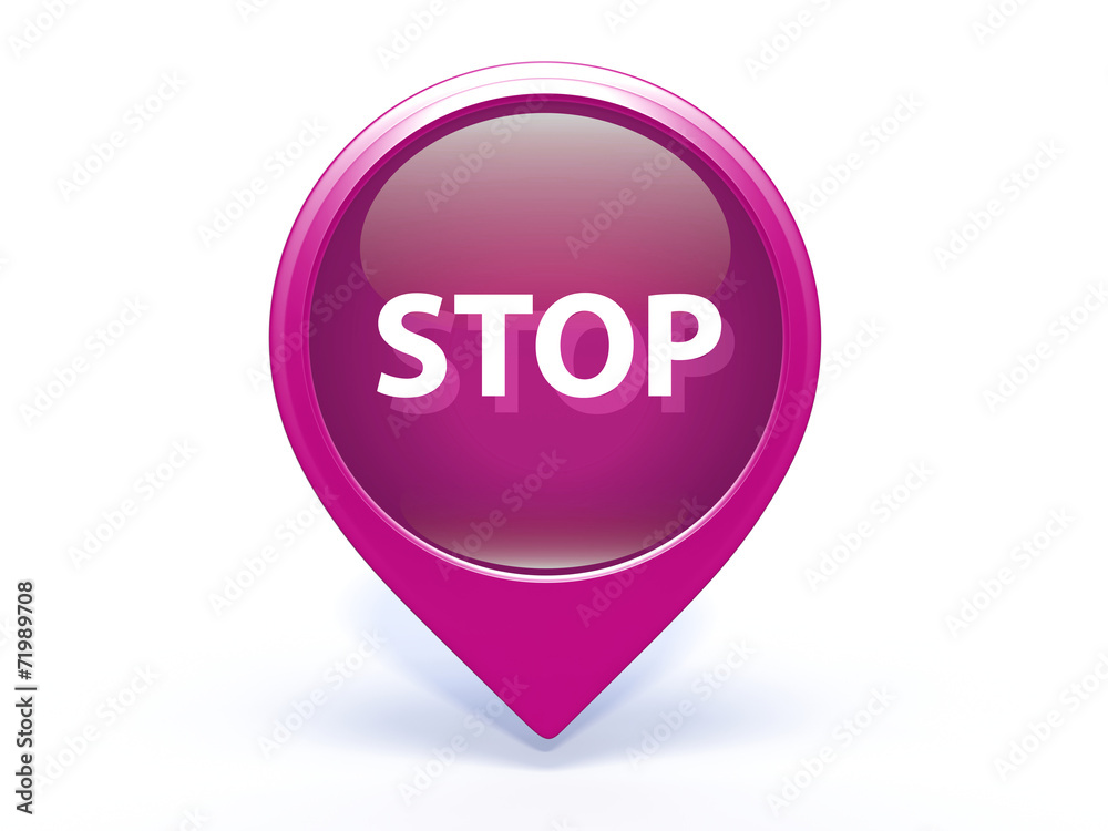 stop pointer icon on white background stop pointer icon on white background