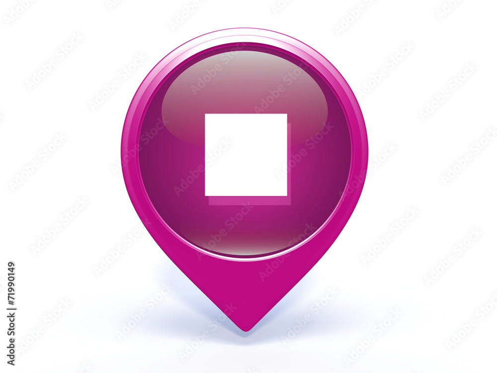 stop pointer icon on white background stop pointer icon on white background
