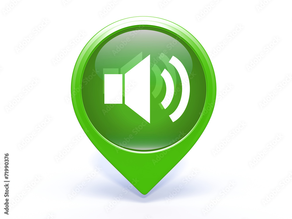 volume pointer icon on white background volume pointer icon on white background