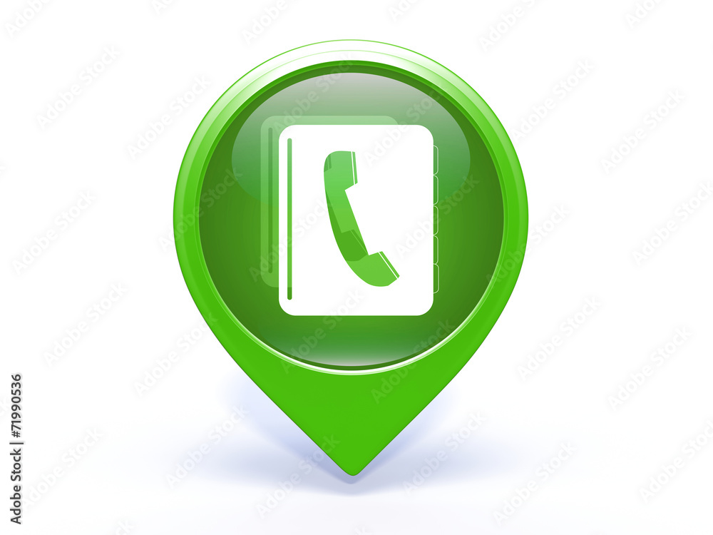 phonebook pointer icon on white background phonebook pointer icon on white background
