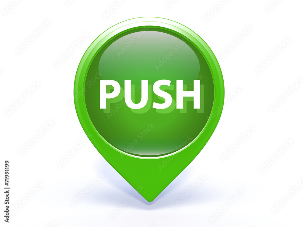 push pointer icon on white background push pointer icon on white background