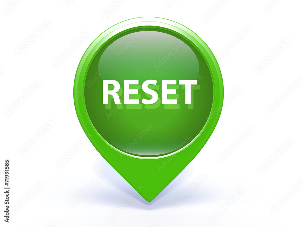 reset pointer icon on white background reset pointer icon on white background