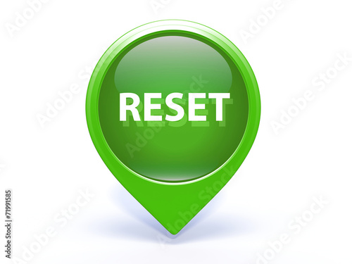 Obraz na płótnie reset pointer icon on white background