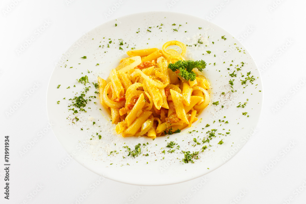 pasta isolated on the white pasta isolated on the white