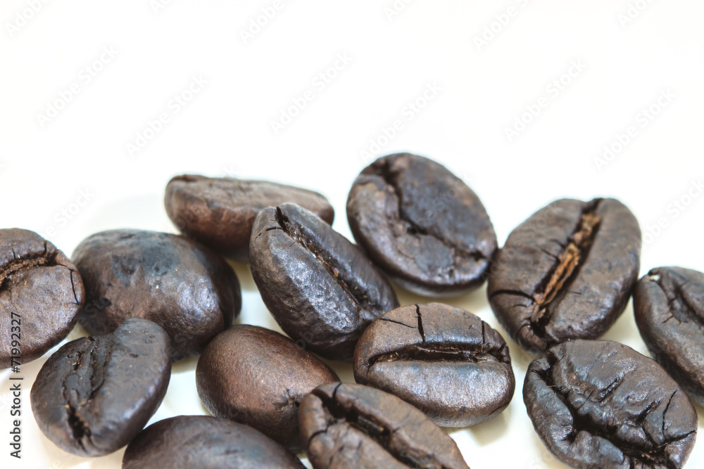 coffee beans isolated on white background coffee beans isolated on white background