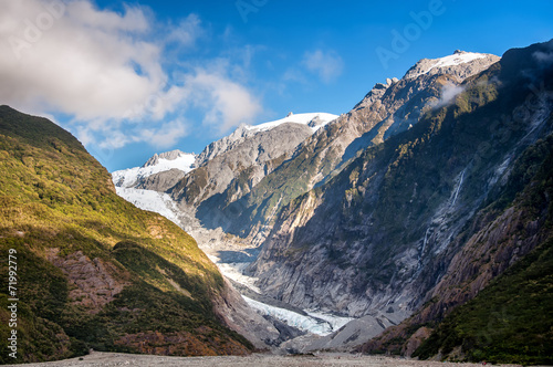 Glacier on the South Island of New Zealand.