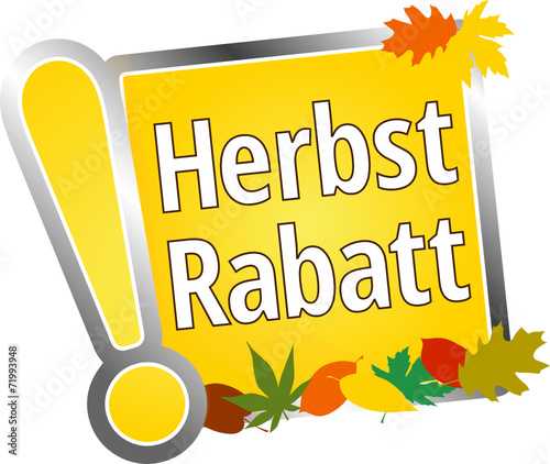 Herbstrabatt