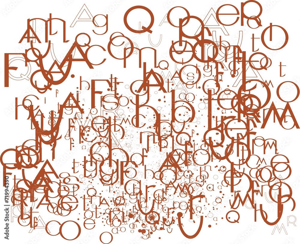 Background of flying letters Background of flying letters