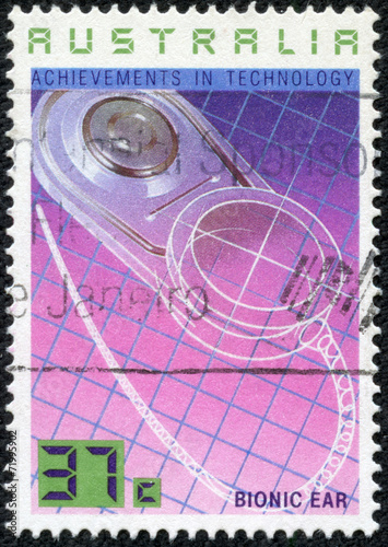 stamp illustrating Australian Achievements in Technology photo