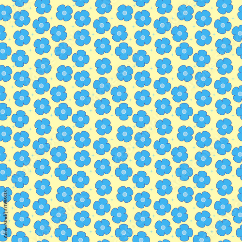 Floral vector seamless pattern. Fine texture with flowers