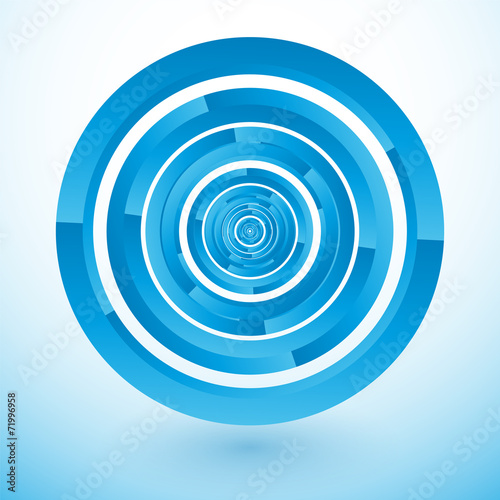 Stacked blue circles