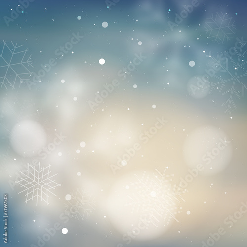 Blurred pale blue winter background