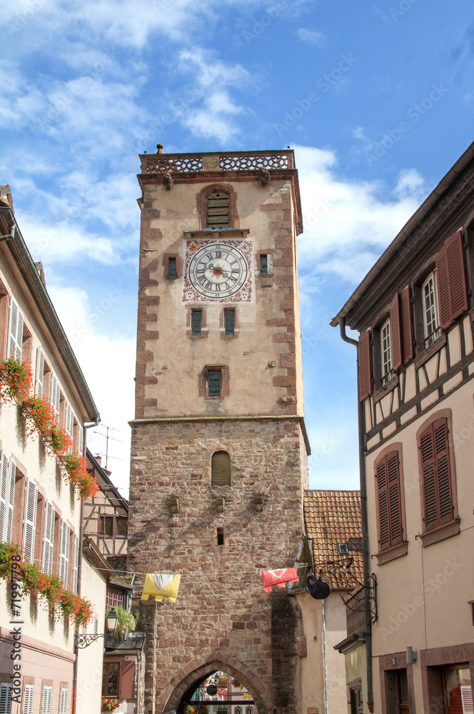 La Tour des Bouchers à Ribeauvillé, Haut Rhin, Alsace