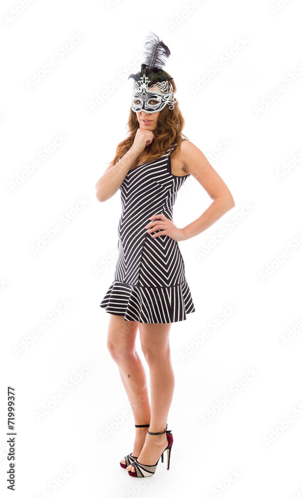 model isolated on plain background thinking model isolated on plain background thinking