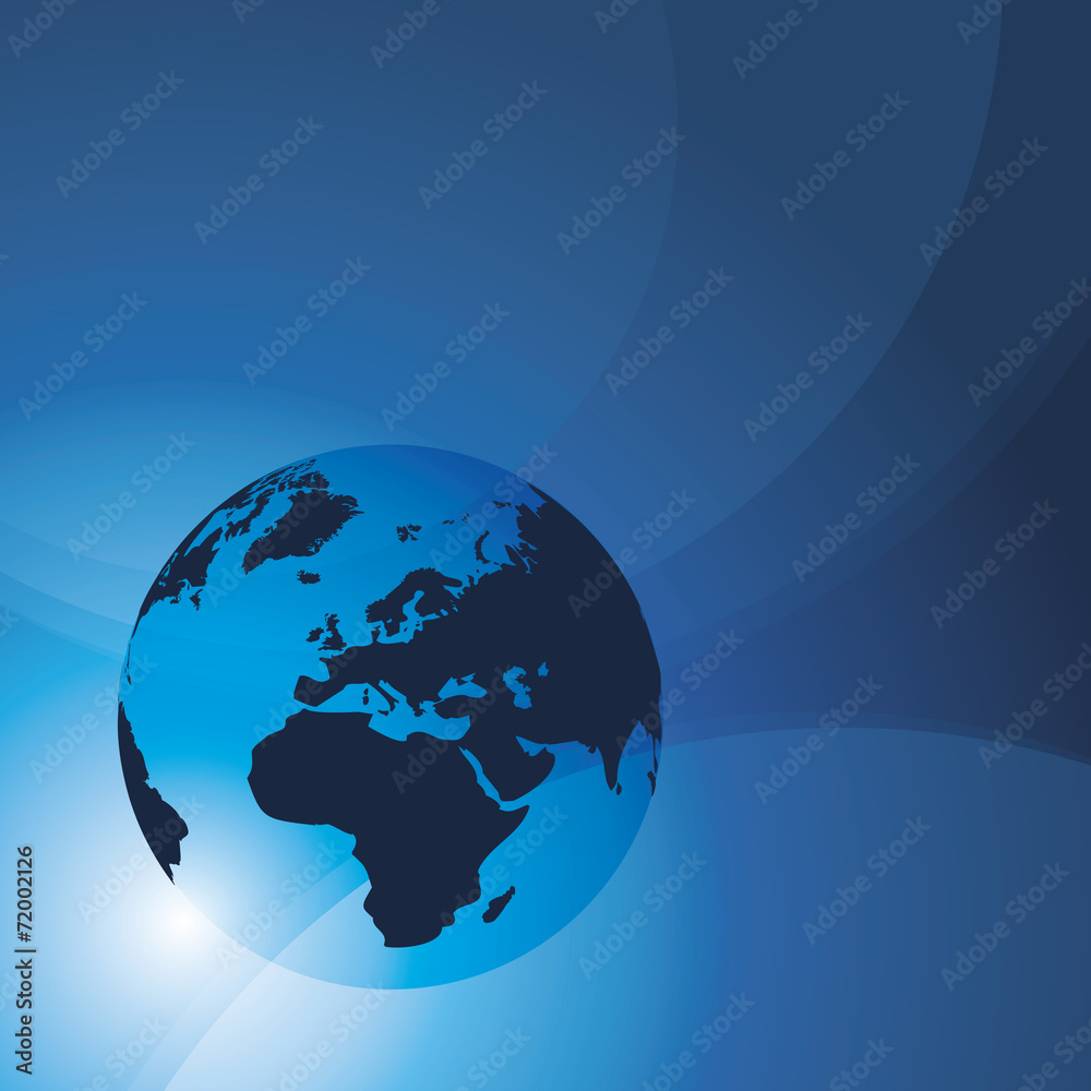 3D Earth Globe - Technology Background 3D Earth Globe - Technology Background