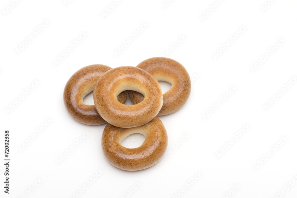 bagel on the white background bagel on the white background