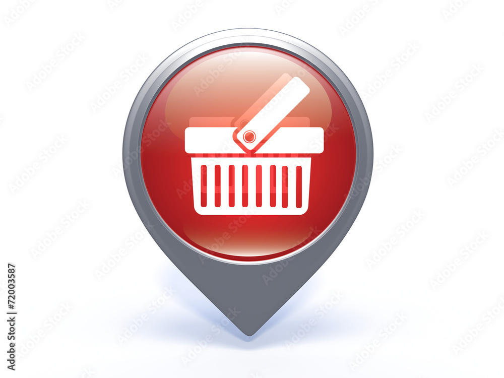 shopping cart pointer icon on white background shopping cart pointer icon on white background