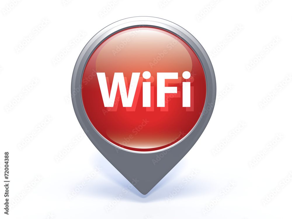 wifi pointer icon on white background wifi pointer icon on white background