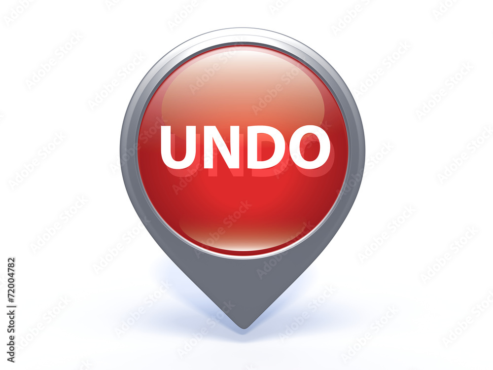 undo pointer icon on white background undo pointer icon on white background