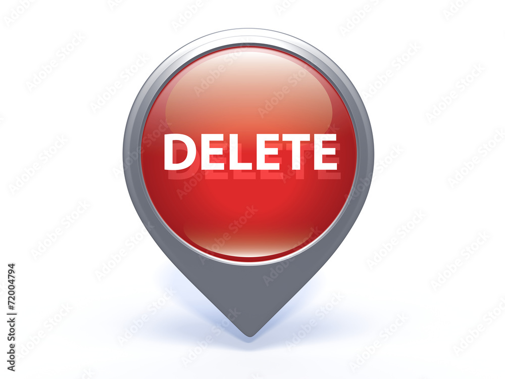 delete pointer icon on white background delete pointer icon on white background