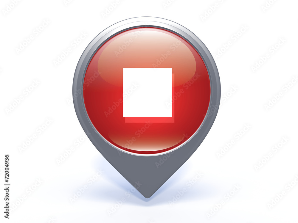 stop pointer icon on white background stop pointer icon on white background