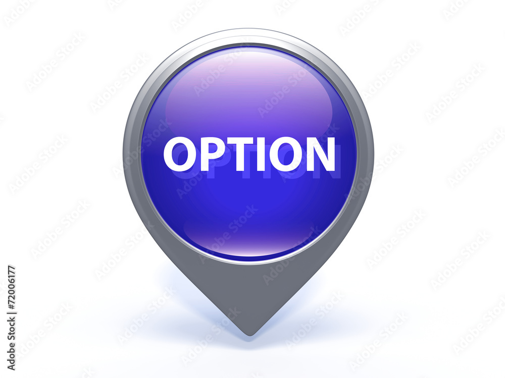 option pointer icon on white background option pointer icon on white background