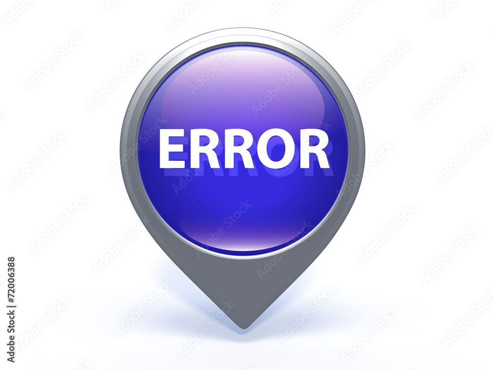 error pointer icon on white background error pointer icon on white background