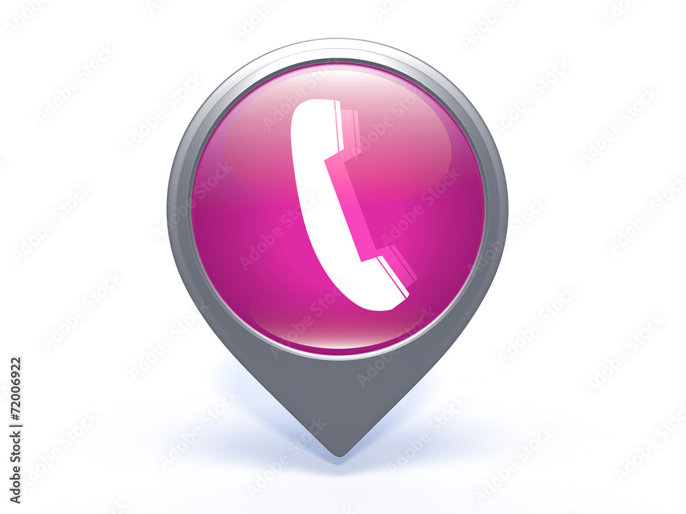 phone pointer icon on white background phone pointer icon on white background